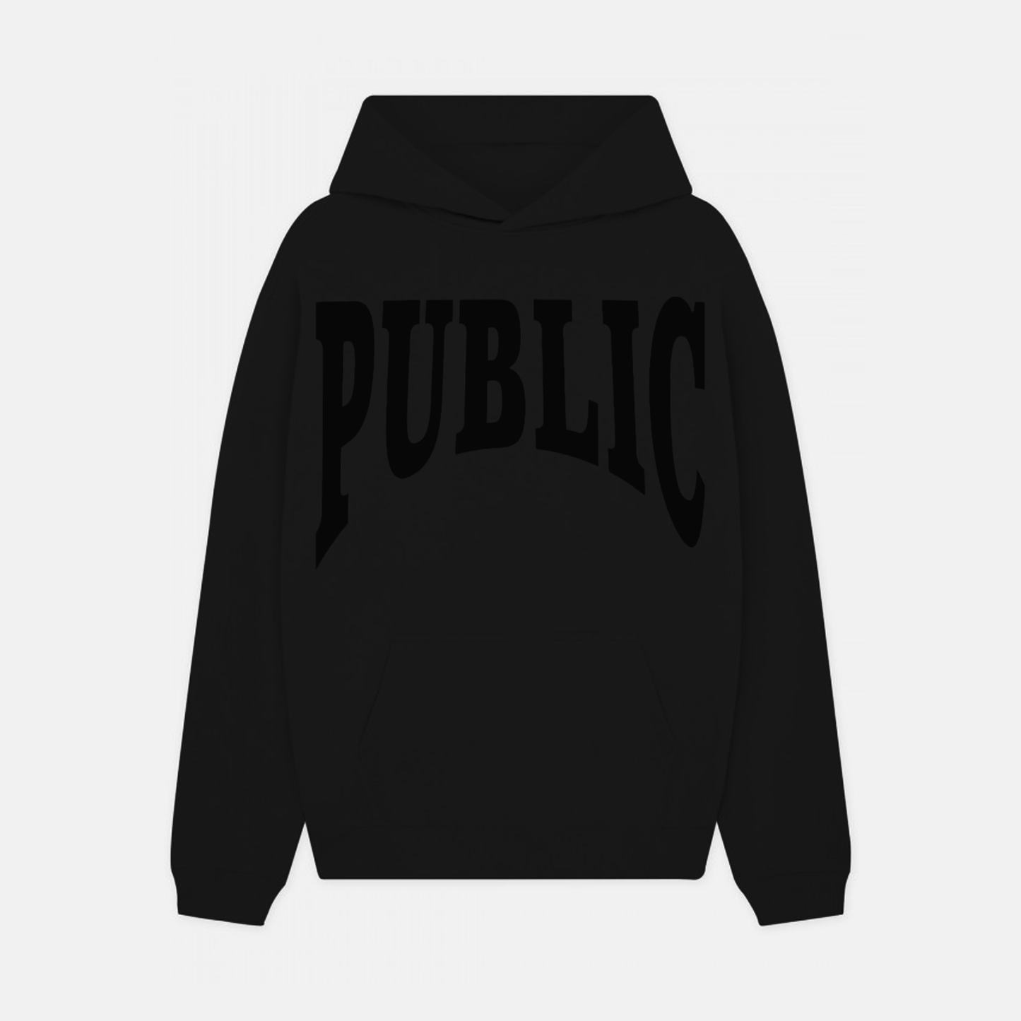 PUBLIC ADVISORY HOODIE (BLACK)