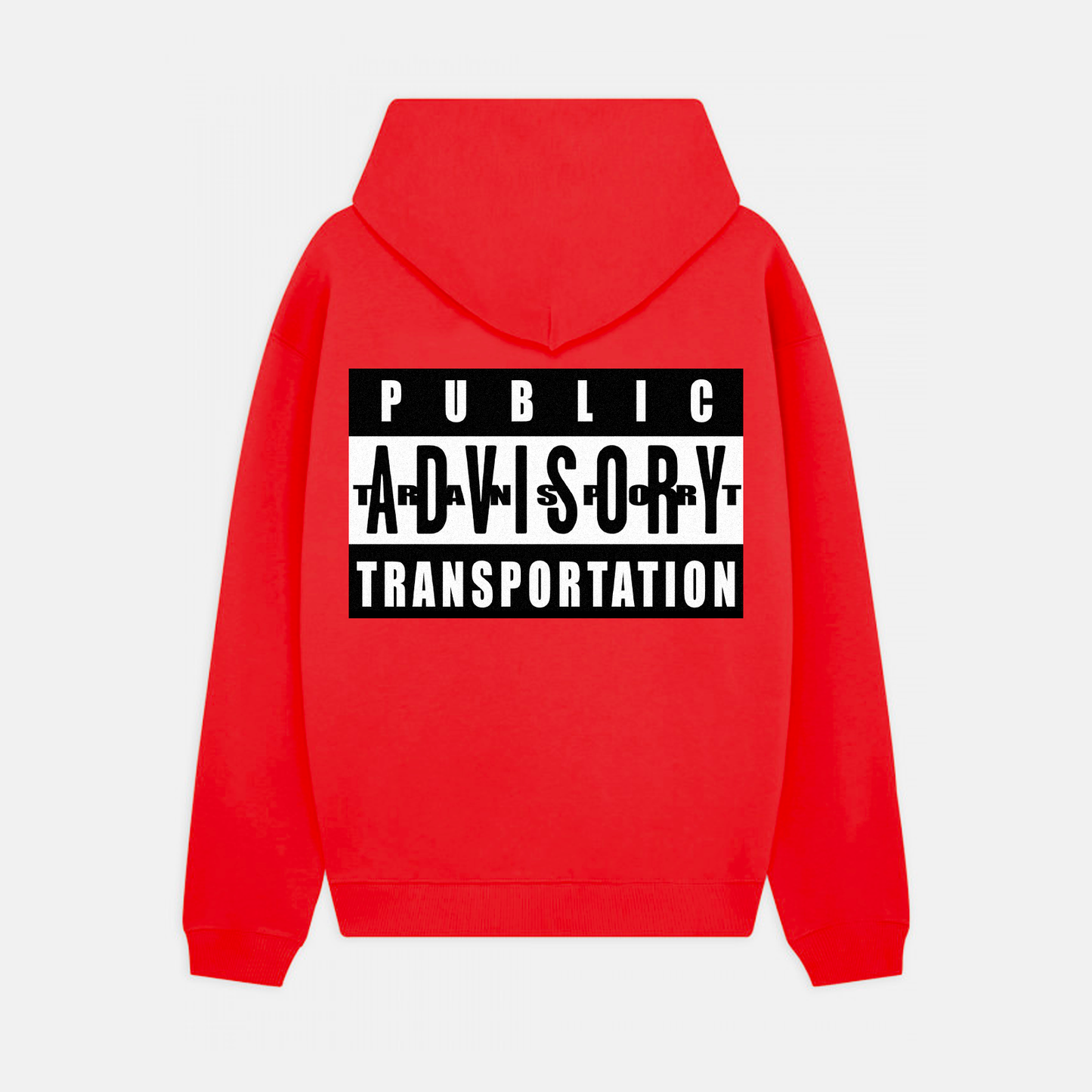 PUBLIC ADVISORY HOODIE (RED)